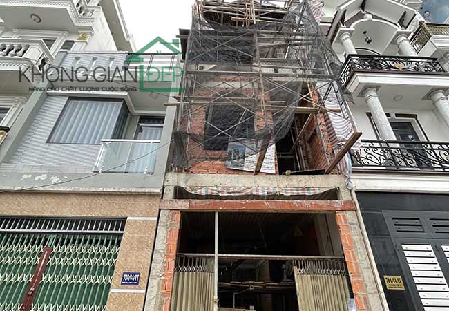 Thi công xây nhà trọn gói Bình Tân - Cô Liên